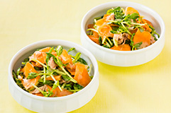 にんじんとツナと豆苗のサラダ