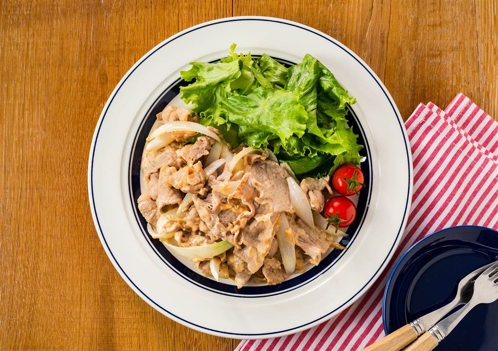 写真：豚こまのＢＢＱマヨ焼き