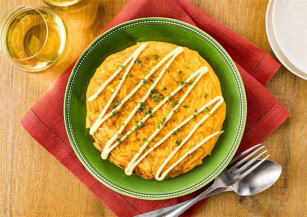 写真：ポテトのスペイン風オムレツ　アイオリマヨ