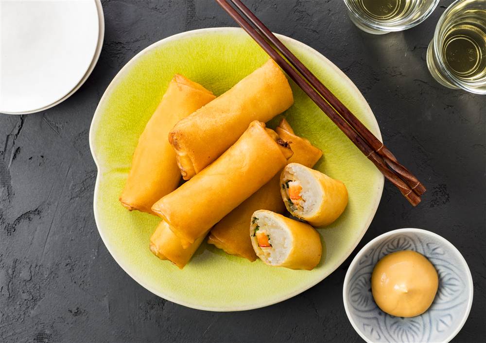 写真：シラチャーマヨのタイ風春巻き