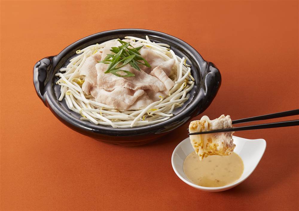豚ばら肉ともやしの鍋