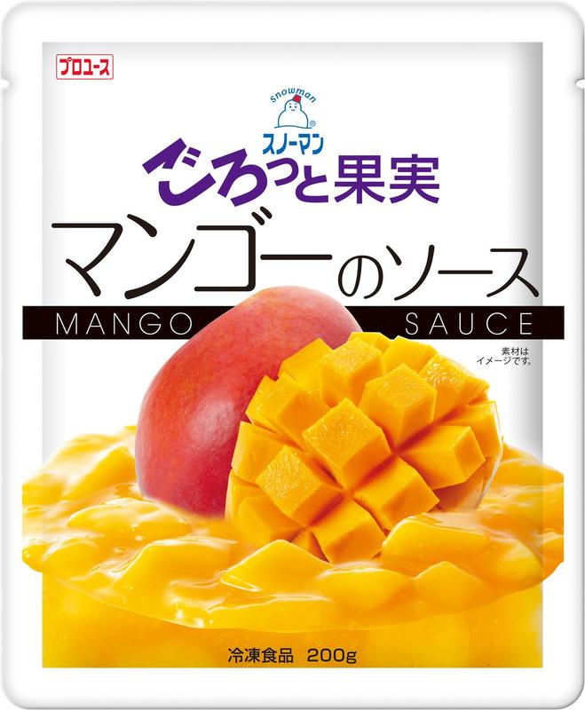スノーマン ごろっと果実 マンゴーのソース
