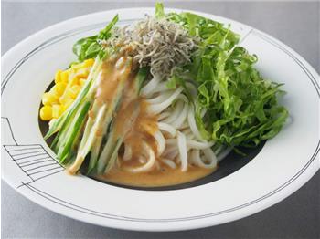 ピリ辛ごまだれのサラダうどん