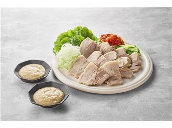 蒸し豚のねぎ塩だれ