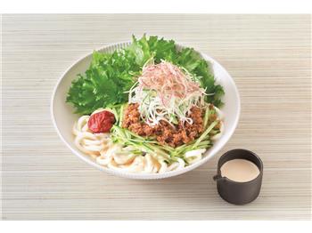 鶏そぼろのしょうがクリーミィサラダうどん