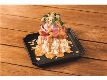 焼きベーコンのおつまみコブポテサラダ