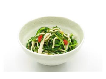 おかひじきと干し豆腐麺のサラダ