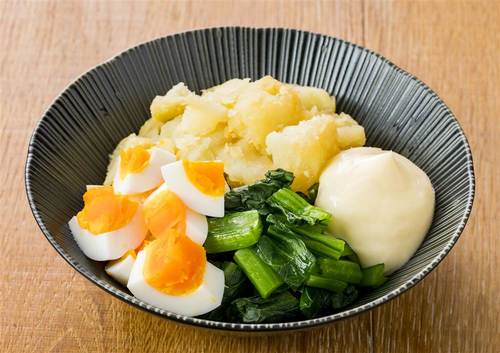 小松菜のポテサラ