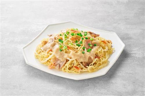 豚肉と桜えびのねぎ塩焼きそば