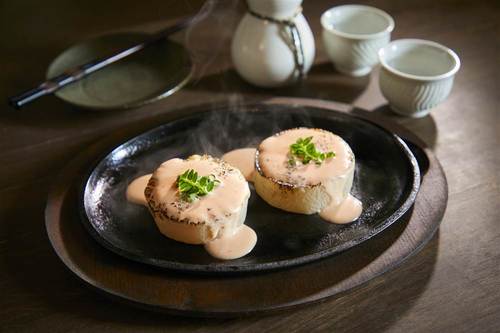 焼き大根ステーキ 明太バターソース