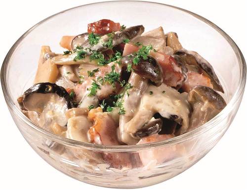 きのことベーコンのクリーミィジンジャー