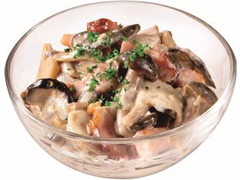 きのことベーコンのクリーミィジンジャー