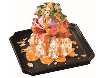 焼きベーコンのおつまみコブポテサラダ