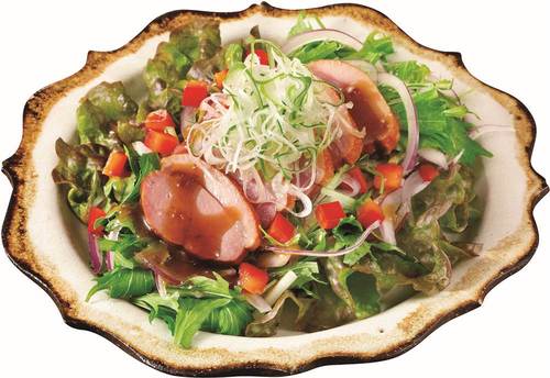 鴨ねぎのごちそう黒酢たまねぎサラダ