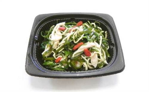 おかひじきと干し豆腐麺のサラダ
