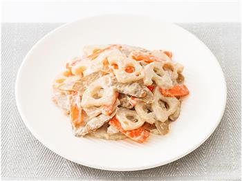 れんこんとごぼうとにんじんのサラダ