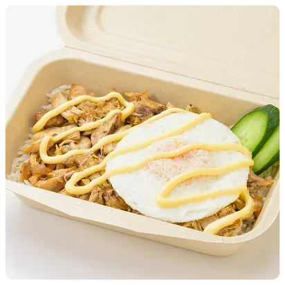 写真: アドボフレーク丼