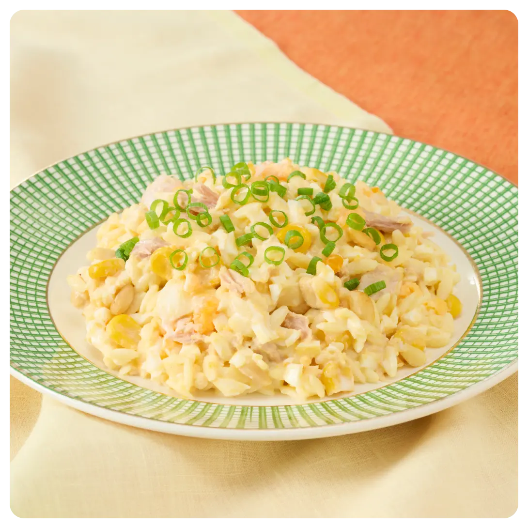 写真: オルゾパスタツナサラダ